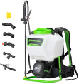 Опрыскиватель Greenworks G24BPSII аккум. ранц. 15л белый/зеленый 5300307UA
