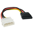 Кабель питания SATA ExeGate EX-CC-SATA-PS (Molex 4pin/SATA15pin, 0,15м) EX138936RUS