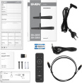 Саундбар Sven SB-2035 SV-022419 40 Вт, Bluetooth, режим вопроизведения: стерео, диапазон частот: 80-20000 Гц, размер динамиков: 78x40 мм, разъемы: AUX, HDMI, SPDIF Optical , пульт ДУ