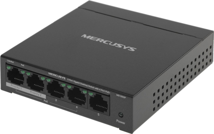 Коммутатор MERCUSYS MS105GP, неуправляемый