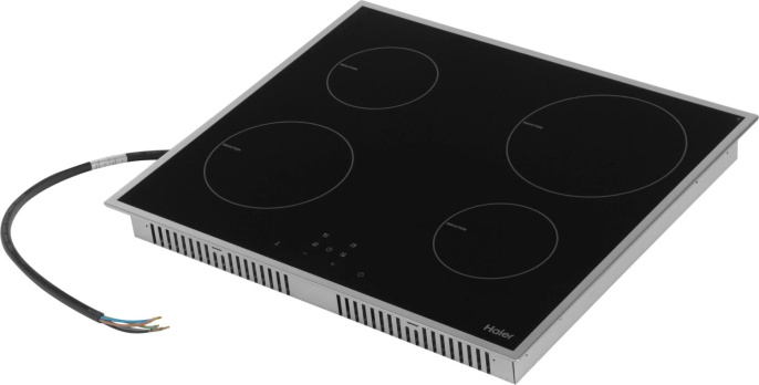 Индукционная варочная поверхность Haier HHX-Y64NFB черный/нержавеющая сталь (TD0025591RU)