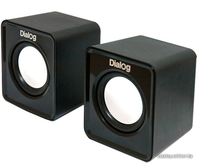 Колонки  Dialog Colibri AC-02UP BLACK {акустические 2.0, 5W RMS, питание от USB}