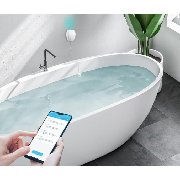 Датчик протечки воды MOES WSS-JM-WL-A, белый