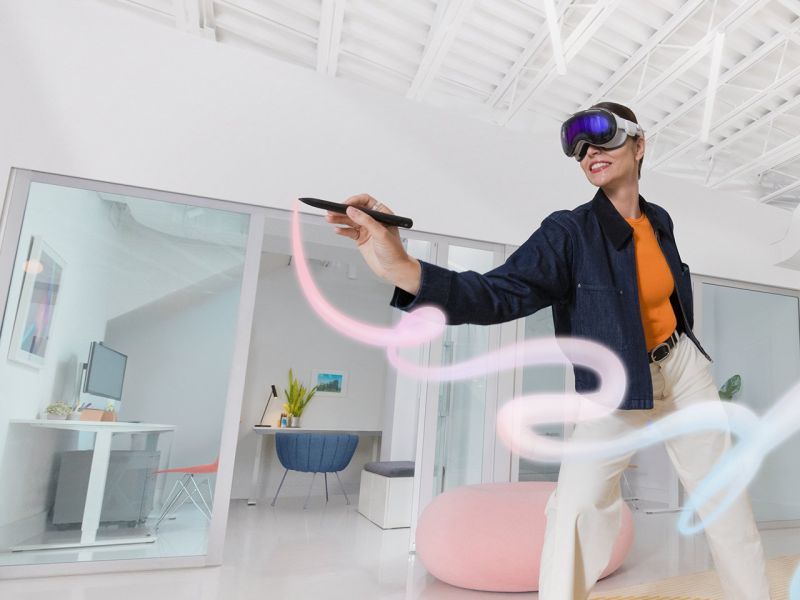 Logitech анонсировала «пространственный» стилус для Apple Vision Pro