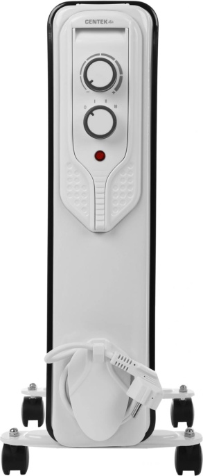 Масляный радиатор CENTEK CT-6206, 2000Вт, 9 секций, 3 режима, белый