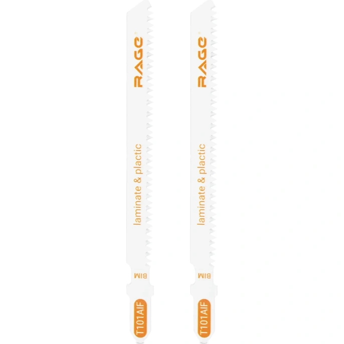 Пилки для лобзика по дереву ламинату пластику 100 мм 2 шт T101AIF RAGE By VIRA 552034