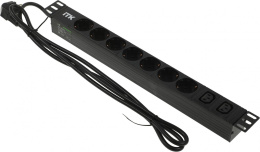 Блок распределения питания ITK PH22-7D2C131-P,  горизонт.размещ.,  SchukoХ7,  C13Х2,  Тип вход. тока 16A,  2м