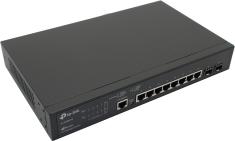 Коммутатор TP-LINK TL-SG3210 Управляемый коммутатор JetStream 8UTP1000Mbps + 2SFP . Б/У