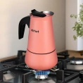 Кофеварка гейзерная Kitfort KT-7148-1 темно-коралловый КТ-7148-1
