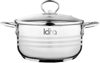 Кастрюля LARA LR02-02 нерж серия STANDART