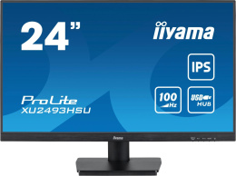 23.8" Монитор Iiyama ProLite XU2493HSU-B6, 1920x1080, IPS, 100Гц, 1хHDMI, 1хDP, черный