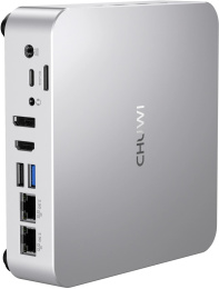 Мини ПК CHUWI AuBox AMD Ryzen 7 8745HS,  DDR5 16ГБ, 512ГБ SSD, AMD Radeon 780M,  Windows 11 Pro,  серебристый и черный