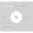Фибровый круг 60+ 125х22 мм, 3 шт/ уп Inforce 11-25-161