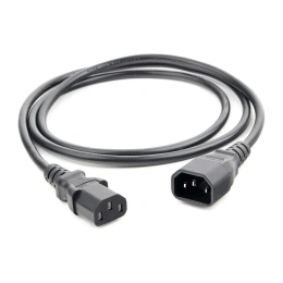 Шнур ПВС-АП Power Cube C13C14-250-10-1,8 черн 1,8 м C13-C14 3x0.75 10А с заземлением RPC-189BLPRO1.8