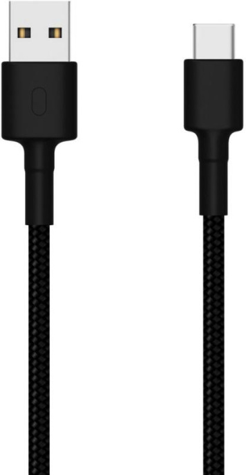 Кабель XIAOMI Mi Braided, USB Type-C m - USB m , 1м, черный [sjv4109gl]