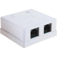 Gembird NA214 RJ-45 Розетка кат.5e внешняя 2 порта, 110&Krone