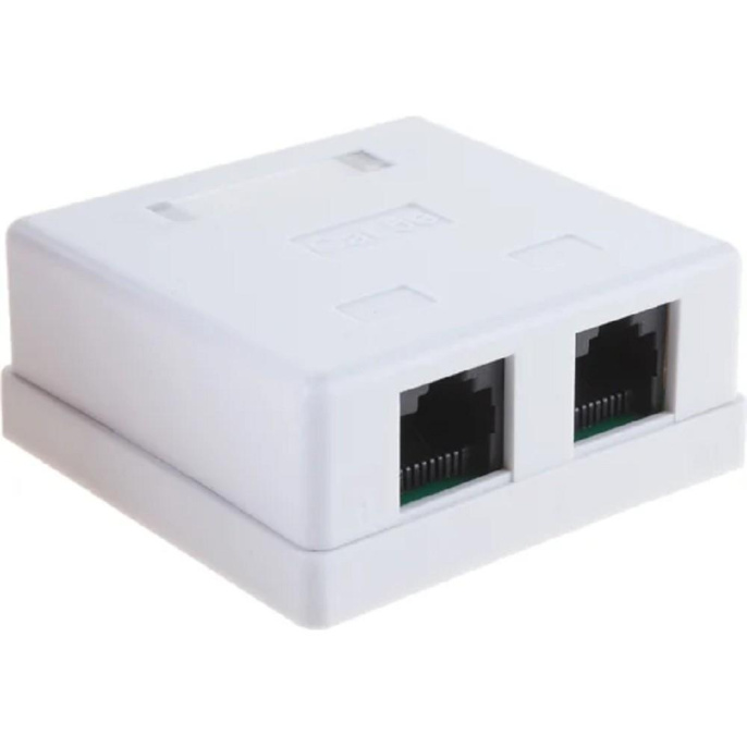 Gembird NA214 RJ-45 Розетка кат.5e внешняя 2 порта, 110&Krone