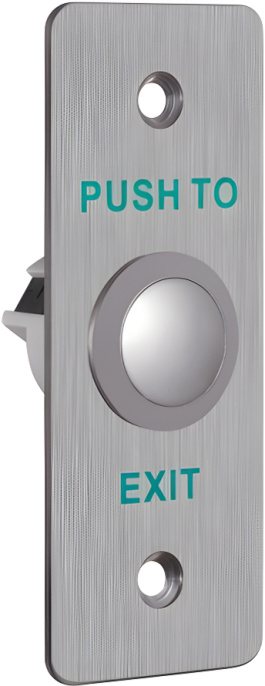 Кнопка выхода HiWatch ACT-B02 механическая кнопка выхода; НО/НЗ; ток коммутации макс. 3A DC 36В ; -10…+55°C; панель: алюминиевый сплав, кнопка: металл