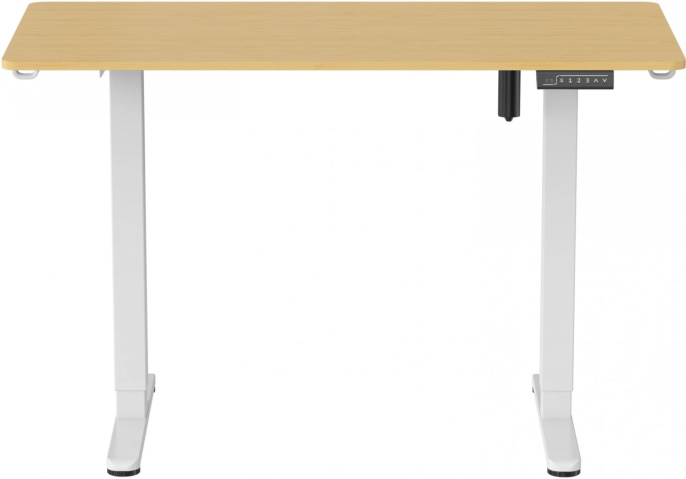Стол компьютерный Cactus CS-ED-WTBAM, с регулировкой высоты, электропривод, бамбук, бежевый
