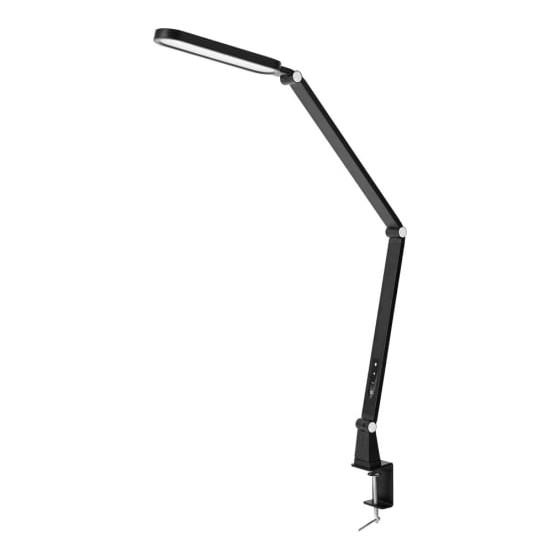 Camelion KD-860 C02 черн. LED Свет-к наст.,на струбц., 13Вт,230В,850лм,сенс.рег.ярк и цвет.темп.