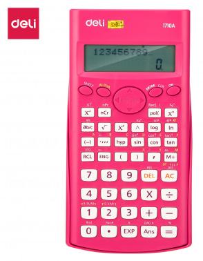 Калькулятор DELI E1710A/RED, 10+2-разрядный, красный