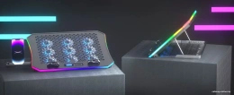 Подставка для ноутбука с активным охлаждением EVOLUTION LCS-05 RGB