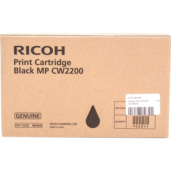 841635 - Картридж черный тип MP CW2200 WF для Ricoh MPCW2200/2201SP 200мл,834стр А1