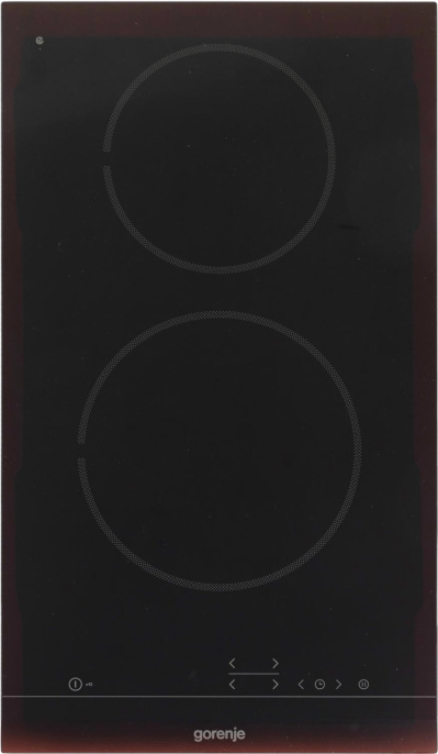 Электрическая варочная поверхность Gorenje ECT321BCSC, конфорок: 2 шт., стеклокерамика, независимая, черный