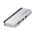 Хаб двойной Satechi Dual USB-C Hub For Surface Pro 9. Цвет: серебристый (ST-HSP9P)