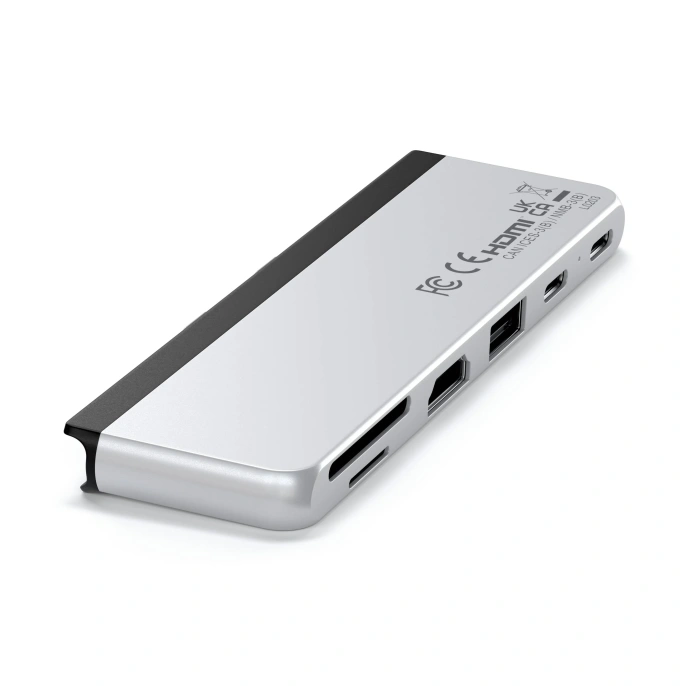 Хаб двойной Satechi Dual USB-C Hub For Surface Pro 9. Цвет: серебристый (ST-HSP9P)