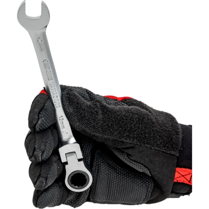 Комбинированный трещоточный шарнирный ключ 12 мм Gigant, Сталь Cr-V, 72 зуба, grf-132