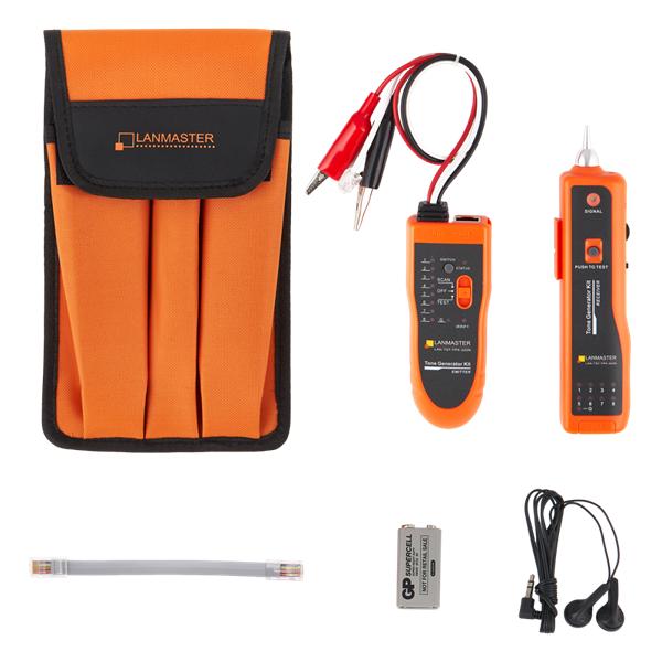 Набор для трассировки щуп + тон-генератор, с тестированием разводки витой пары LANMASTER LAN-TST-TPK-300N