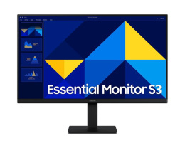 24" Монитор Samsung Essential S3 S24D300GAIXCI,  1920x1080,  IPS,  100Гц,  1хHDMI,  черный [ls24d300gaixci]