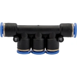 Фитинг цанговый разветвитель на пять входов по 6 мм Pegas pneumatic 5401