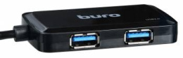 Хаб разветвитель Buro BU-HUB4-U3.0-S, черный