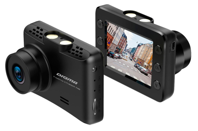 Видеорегистратор Digma FreeDrive 215 Night FHD, черный