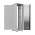 NTSS Шкаф напольный универсальный серверный NTSS R 18U 600х600мм, 4 профиля 19, двери стекло и сплошная металл, боковые стенки съемные, регулируемые опоры, разобранный, серый RAL 7035 NTSS-R18U6060GS