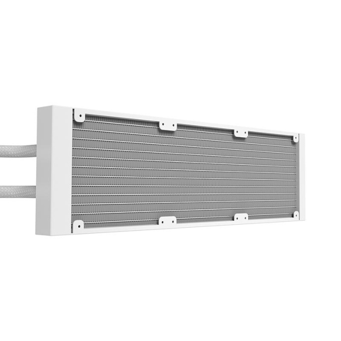 Система жидкостного охлаждения/ Water Cooling System Geometric Future Eskimo Pro 360 240W, 360mm, ARGB, White/ Fans: 3x120mm, 80.81CFM, 34.2dBA, 2000RPM/ Pump height 54mm, 3200RPM, Rad thickness 27mm/ S: 1851, 1700, 1200, 115X, 2011, 2066, AM5, AM4 (1C251