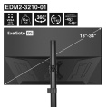 Кронштейн для двух мониторов 13"-32" настольный ExeGate EDM2-3210-01 (VESA 75x75, 100x100, макc.нагрузка 2х10 кг, наклон -45°/+45°, поворот -45°/+45°, вращение 360°, 2 способа крепления: сквозное и струбцина, цвет черный) EX300167RUS