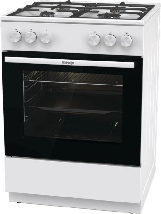 Плита Газовая Gorenje GG6A10WFFM белый без крышки реш.сталь