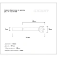 Сверло Форстнера по дереву 16х77 мм Gigant GT-069