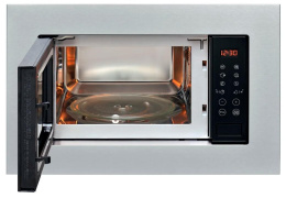Встраиваемая микроволновая печь Indesit MWI 120 GX, 20л, 800Вт, нержавеющая сталь [869890600010]