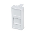 Cabeus FP-22,5-1M Вставка 45x22,5 (Mosaic) для 1 модуля формата Keystone Jack