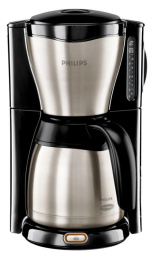 Кофеварка PHILIPS HD7546/20, капельная, серебристый / черный