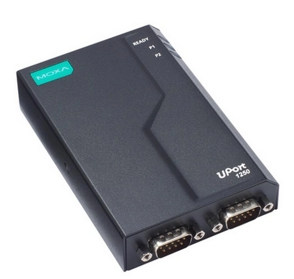Переходник MOXA UPort 1250-G2, 1 порт USB, 2 порта RS-232/422/485