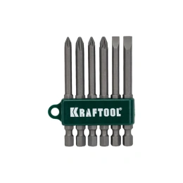 Набор бит 6 предметов (PH; PZ; SL) Kraftool 26061-H6
