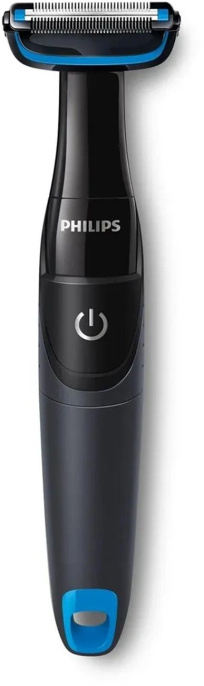 Триммер Philips Series 1000 BG1024/16 черный/голубой насадок в компл:1шт