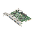 Контроллер ExeGate EXE-317 (PCI-E x1 v2.0, 5*USB3.0 ext. + 2*USB3.0 int., разъем доп.питания, VIA Labs Chipset VL805) EX283717RUS