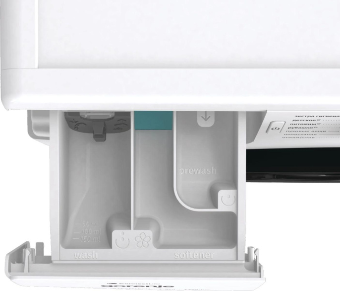 Стиральная машина Gorenje WPNEI94A1SWIFI/C, с фронтальной загрузкой, 9кг, 1400об/мин, с паром, инверторная