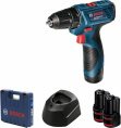 Дрель-шуруповерт Bosch GSR 120- LI аккум. патрон:быстрозажимной кейс в комплекте 06019G8020